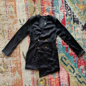 Vici Black Satin Dress